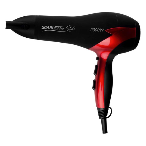 

Фен SCARLETT SC-HD70I47, 2000Вт, черный и красный, SC-HD70I47