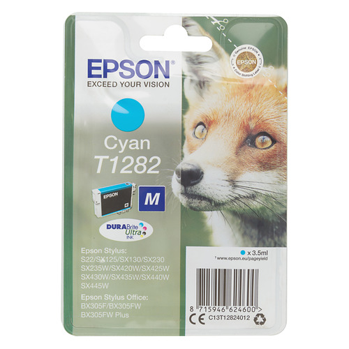 

Картридж Epson T1282, голубой / C13T12824012, T1282