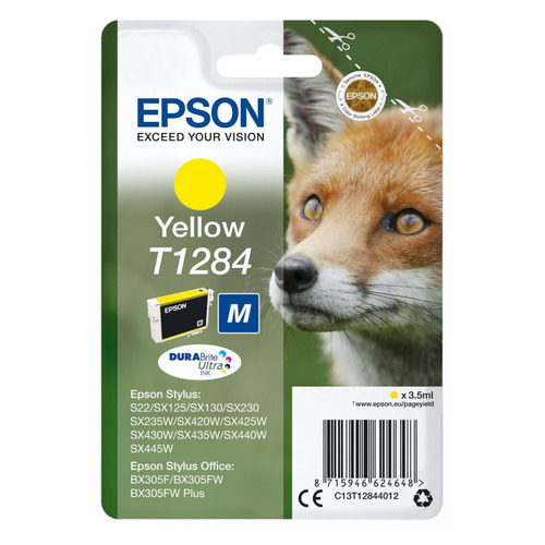 

Картридж Epson T1284, желтый / C13T12844012, T1284