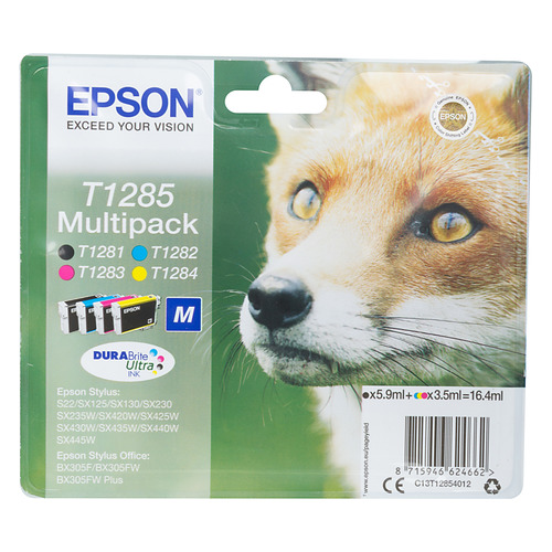 

Картридж Epson T1285, 4 цвета / C13T12854012, T1285