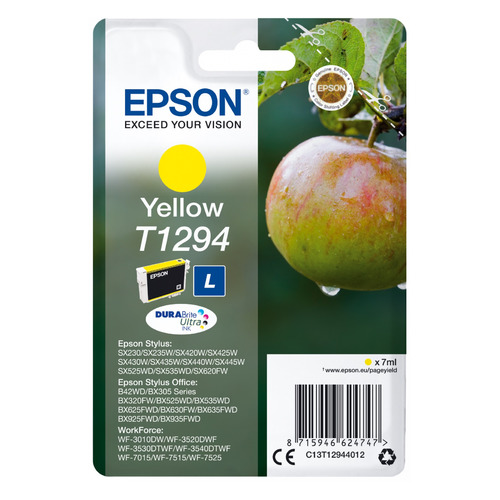 

Картридж Epson T1294, желтый / C13T12944012, T1294