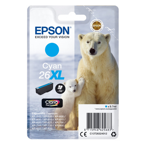 

Картридж Epson T2632, голубой / C13T26324012, T2632