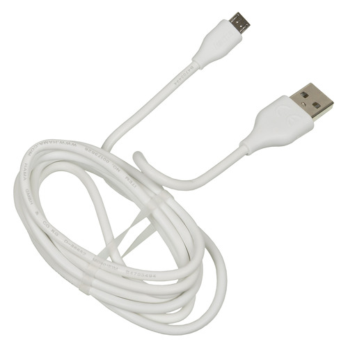 

Кабель HAMA micro USB B (m), USB A(m), 1.4м, белый [00173628]