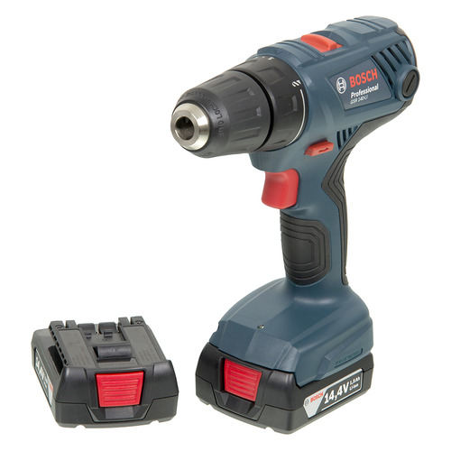 

Дрель-шуруповерт BOSCH GSR 140-LI, 1.5Ач, с двумя аккумуляторами [06019f8020]