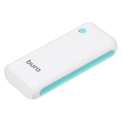 фото Внешний аккумулятор (power bank) buro rc-5000wb, 5000мaч, белый/голубой