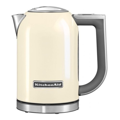 фото Чайник электрический kitchenaid 5kek1722, 2400вт, серебристый матовый и кремовый