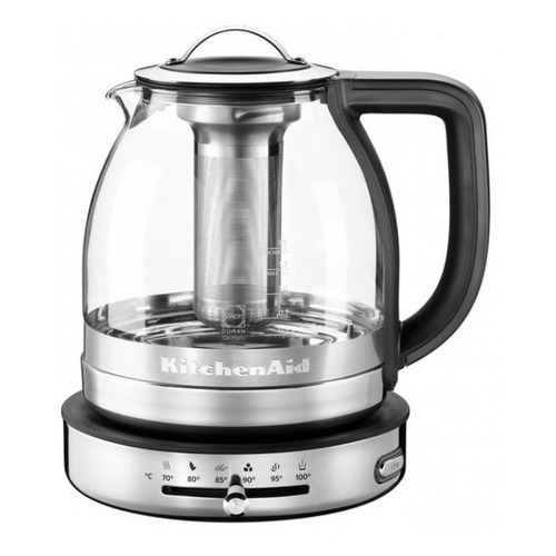 фото Чайник электрический kitchenaid 5kek1322, 2000вт, серебристый матовый и серебристый