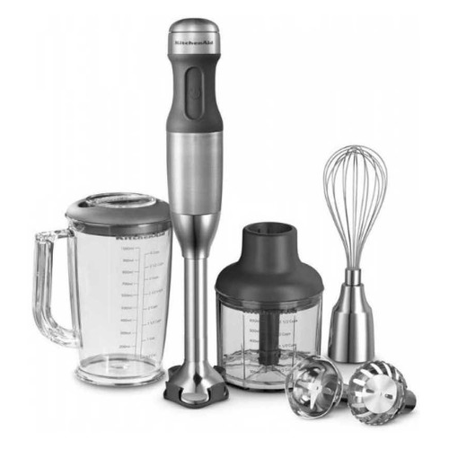 фото Блендер kitchenaid 5khb2571, погружной, белый/стальной