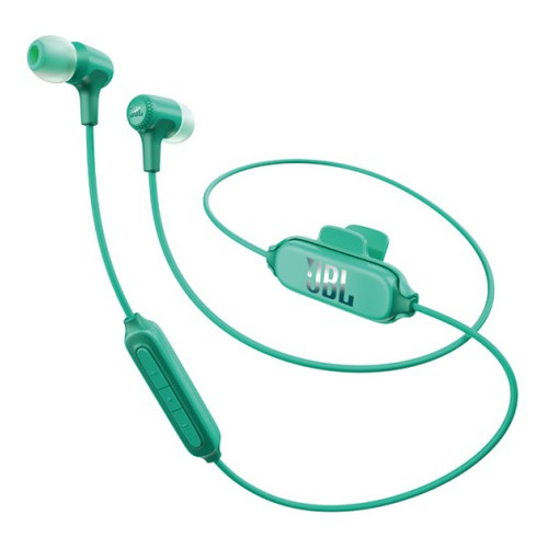 

Наушники с микрофоном JBL E25BT, Bluetooth, вкладыши, бирюзовый [jble25bttel]