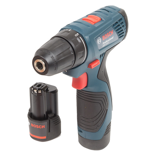 

Дрель-шуруповерт BOSCH GSR 120-LI, 1.5Ач, с двумя аккумуляторами [06019f7001]