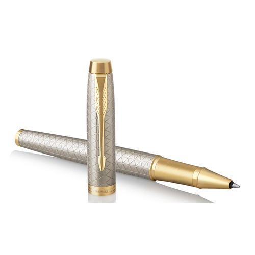 

Ручка роллерн. Parker IM Premium T323 (1931686) Grey GT F черные подар.кор., T323