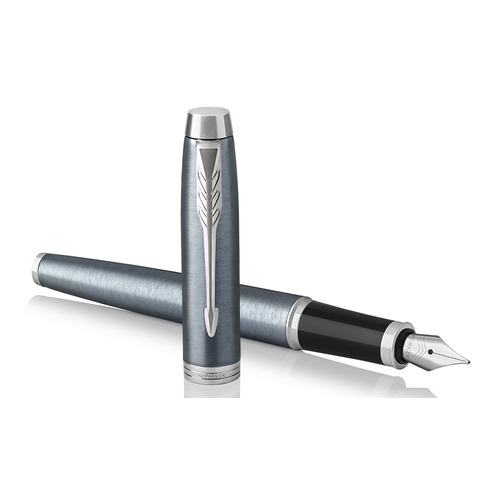 

Ручка перьев. Parker IM Core F321 (1931648) Light Blue Grey CT F сталь нержавеющая в компл.:картридж, F321
