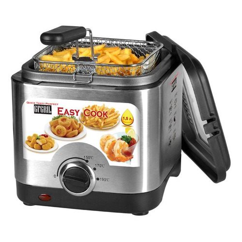 фото Фритюрница gfgril gff-03 easy cook, серебристый