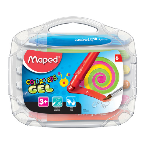 

Гелевые мелки Maped COLOR` PEPS 836111 6цв. картон.кор./европод. 12 шт./кор.