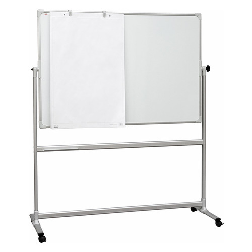 

Доска магнитно-маркерная 2X3 Pivoting board TOS1510 лак 100x150см на роликах поворотная, Pivoting board