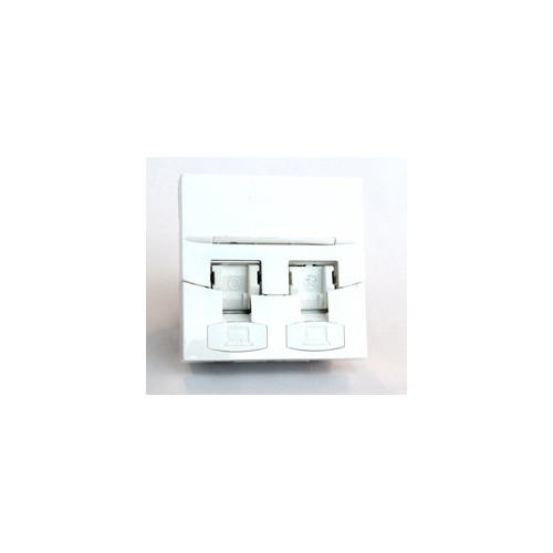 

Вставка Corning (7000079332) прямая 45x45 2xKeystone ПВХ белый