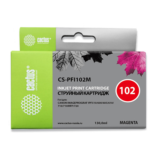 

Картридж Cactus CS-PFI102M, пурпурный / CS-PFI102M, CS-PFI102M