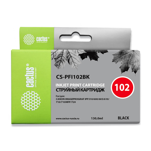 

Картридж Cactus CS-PFI102BK, черный / CS-PFI102BK, CS-PFI102BK