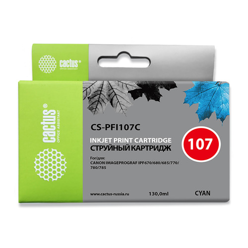 

Картридж Cactus CS-PFI107C, синий / CS-PFI107C, CS-PFI107C