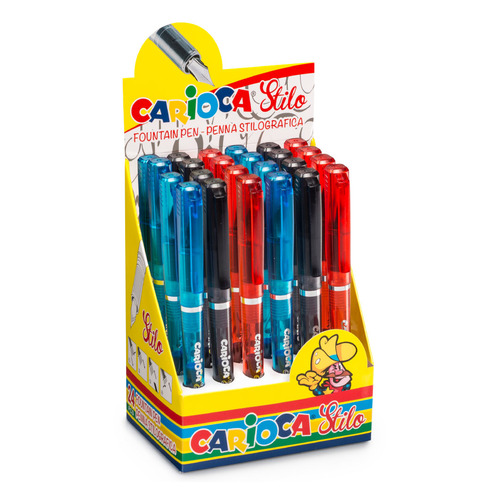 

Ручка перьев. Carioca Stilo (42304) ассорти дисплей кар.картридж, Stilo