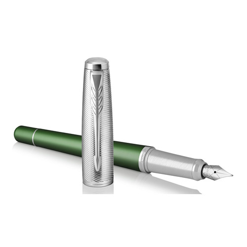 

Ручка перьевая Parker Urban Premium F311 (1931617) Green CT F сталь нержавеющая подар.кор.