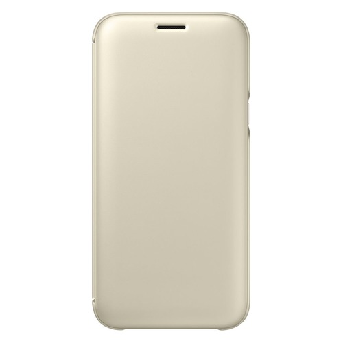 

Чехол (флип-кейс) SAMSUNG Wallet Cover, для Samsung Galaxy J5 (2017), золотистый [ef-wj530cfegru]
