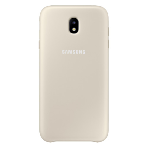 

Чехол (клип-кейс) SAMSUNG Dual Layer Cover, для Samsung Galaxy J5 (2017), золотистый [ef-pj530cfegru]