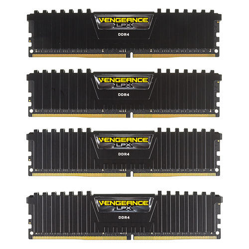 фото Модуль памяти corsair vengeance lpx cmk64gx4m4b3600c18 ddr4 - 4x 16гб 3600, dimm, ret