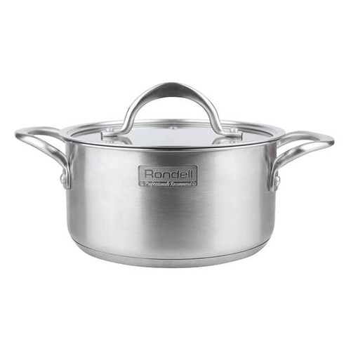 

Кастрюля RONDELL Destiny 0729-RD-01, 2.7л, с крышкой, стальной, 0729-RD-01