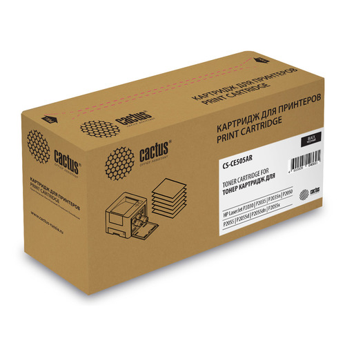 

Картридж CACTUS CS-CE505AR, черный, CS-CE505AR