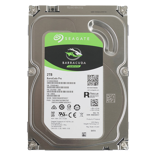 

Жесткий диск SEAGATE Barracuda Pro ST2000DM009, 2Тб, HDD, SATA III, 3.5"