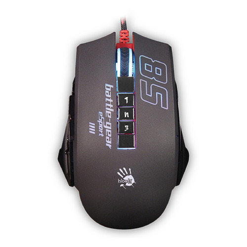 

Мышь A4TECH Bloody P85 Sport, игровая, оптическая, проводная, USB, черный [a4tech p85], P85 Sport