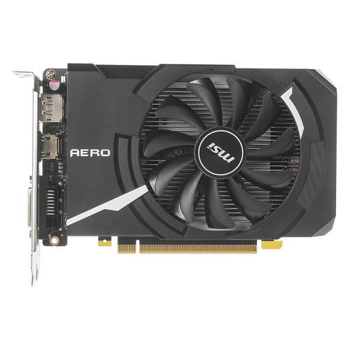 Видеокарта MSI nVidia GeForce GTX 1050TI , GeForce GTX 1050 Ti AERO ITX 4G OCV1, 4ГБ, GDDR5, OC, Ret
