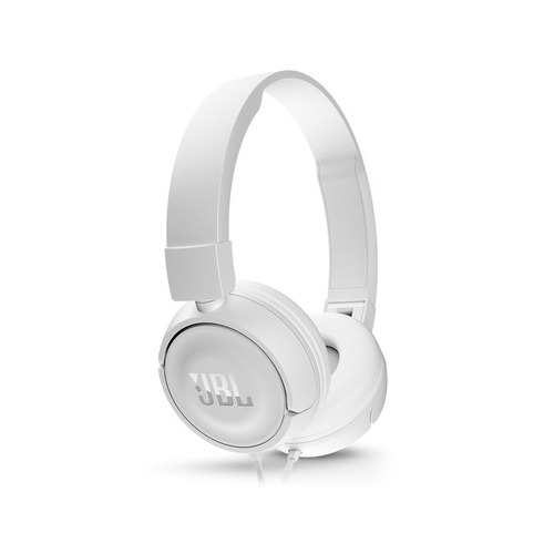 фото Наушники с микрофоном jbl t450, 3.5 мм, накладные, белый [jblt450wht]