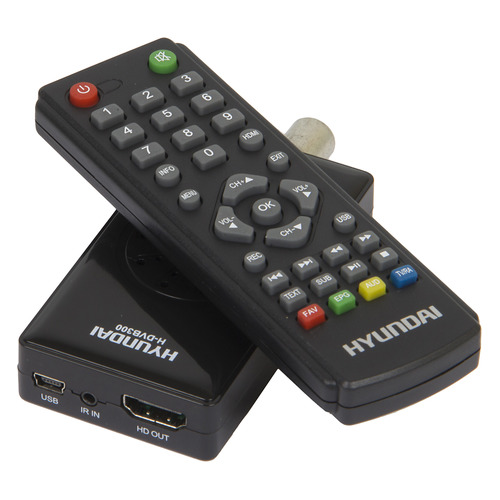 

Ресивер DVB-T2 HYUNDAI H-DVB300, черный