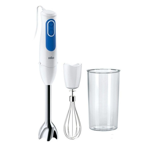 

Блендер BRAUN MQ3005WH, погружной, белый/синий