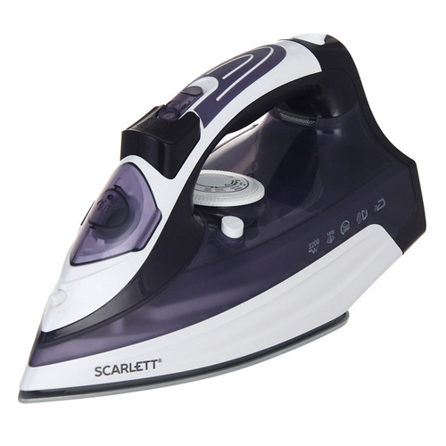 

Утюг SCARLETT SC-SI30K21, 2200Вт, белый/ фиолетовый, Белый и фиолетовый