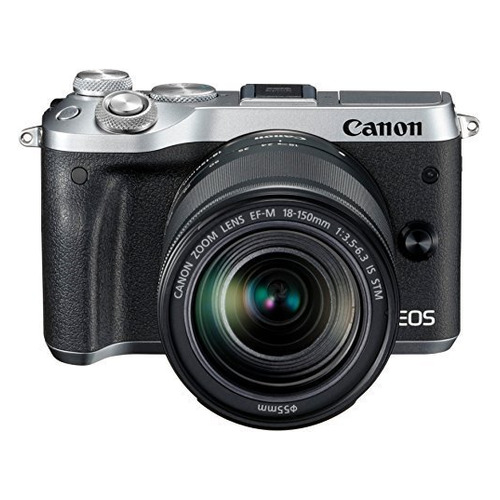 

Фотоаппарат CANON EOS M6 kit ( 18-150 IS STM f/ 3.5-6.3), серебристый [1725c022]
