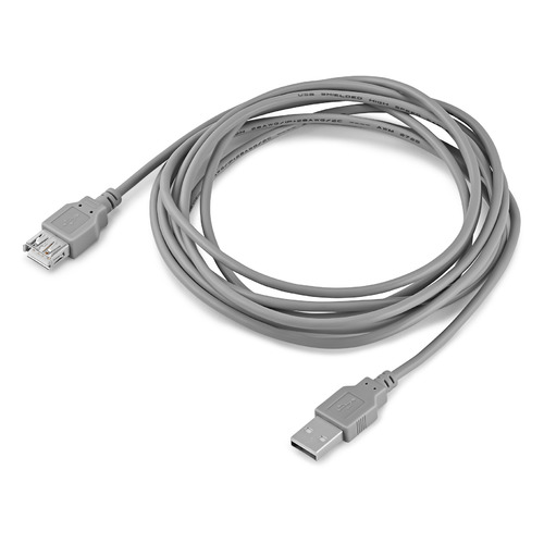 фото Кабель usb2.0 buro usb a(m) - usb a(f), 3м, блистер, серый [bhp ret usb_af30]