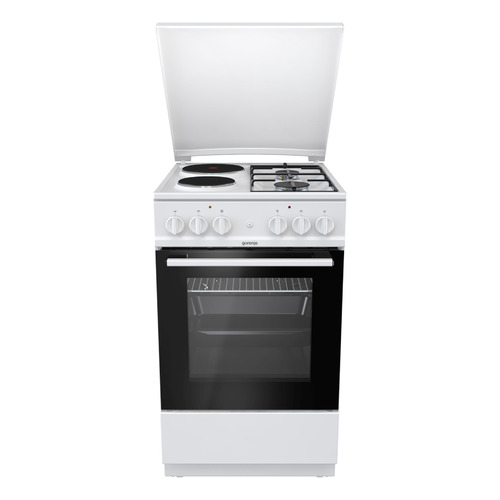 фото Газовая плита gorenje k5111wg, электрическая духовка, белый