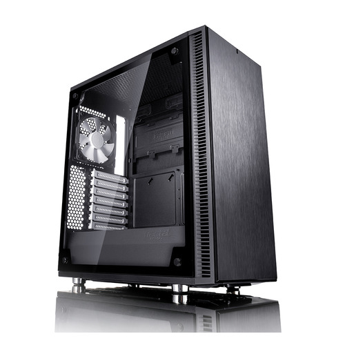 

Корпус ATX Fractal Design Define C TG, Midi-Tower, без БП, черный [fd-ca-def-c-bk-tg], Define C TG