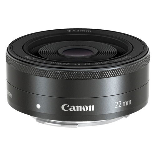 Объектив CANON 22mm f/2 EF-M STM, Canon EF-M, черный [5985b005]