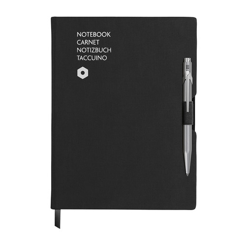 

Записная книжка Carandache Office (8491.402) черный A5 192стр. в линейку в компл.:ручка шариковая 84