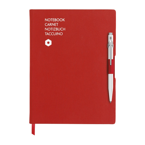 

Записная книжка Carandache Office (8491.403) красный A5 192стр. в линейку в компл.:ручка шариковая 8