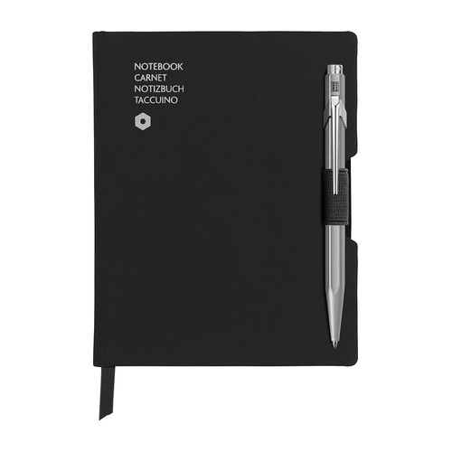 

Записная книжка Carandache Office (8491.452) черный A6 192стр. в линейку в компл.:ручка шариковая 84