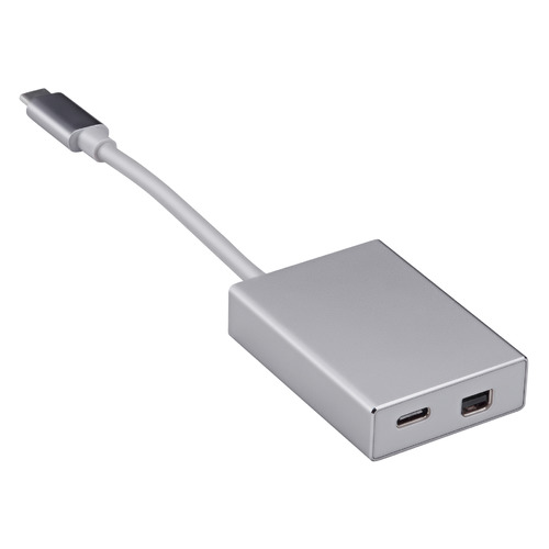 

Адаптер BURO USB Type-C (m), USB Type-C (f), miniDisplayPort (f), 0.1м, серебристый [bhp]