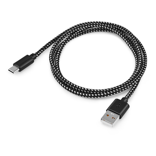 фото Кабель buro braided, usb type-c (m) - usb (m), 1м [bhp ret typec1]