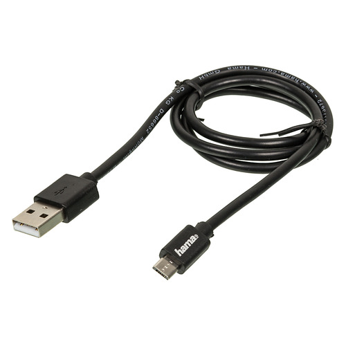 фото Кабель hama 00173672, micro usb (m) - usb (m), 0.6м, черный