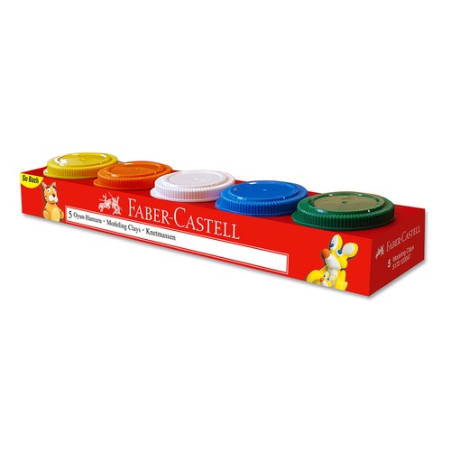 

Пластилин Faber-Castell 120047 водн.осн. 5цв. 225гр. картон.кор.