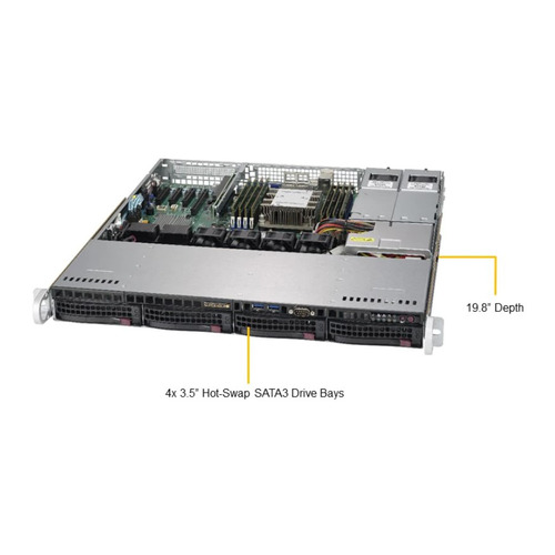 

Платформа SuperMicro SYS-5019P-MTR 10G 2P 2x400W, SYS-5019P-MTR